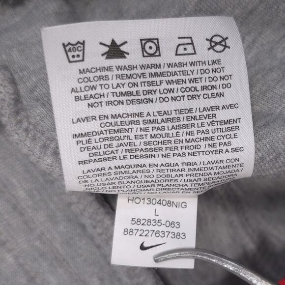 Nike Men’s LARGE Tech Fleece Pants Joggers Grey Heather Sweatpants 582835-063 - Picture 15 of 15